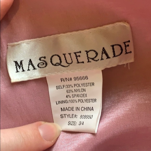 Blush Pink Strapless Dress - Picture 4 of 4